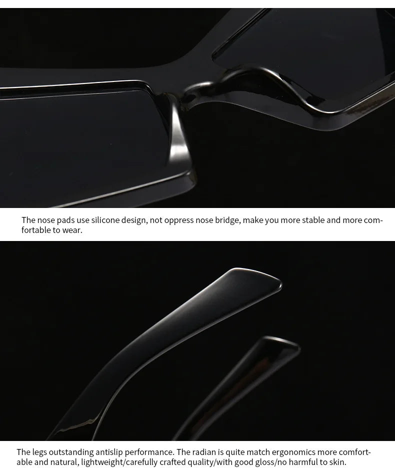 Fashion Oversized Irregular Cat Eye Sunglasses Women 2021 New Luxury Brand Designer Punk Big Frame Glasses Men Shades UV400