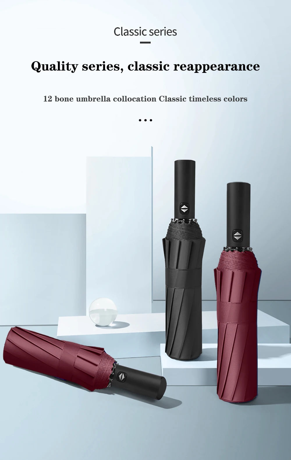 Windproof  Automatic Folding Umbrella Female Male Twelv Bone Car Luxury Large Business Umbrellas Men Rain Women Gift Parasol