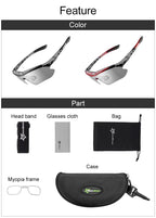 ROCKBROS Bicycle Glasses Photochromic Lens Outdoor Eyewear Goggles UV400 Sports Riding Cycling Sunglasses MTB Road Bike Glasses