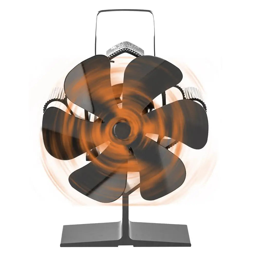 6 Blade Stove Fan Silent Efficient Heat Distribution , 
for Fireplace Wood  Burner Ecofan Heat Powered