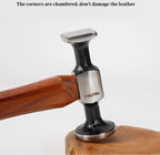 WUTA Leather Mallet Hammer 
Cobbler , Carbon Steel Double Head Smooth Chasing 
for Professional Leather Maul Tools
