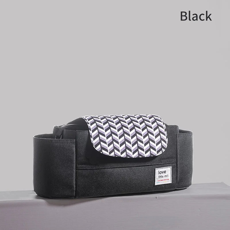 Universal Baby Stroller,  Organizer,  Expandable Diaper Bag with Shoulder Strap,
Cup Holder,Zipper pocket
