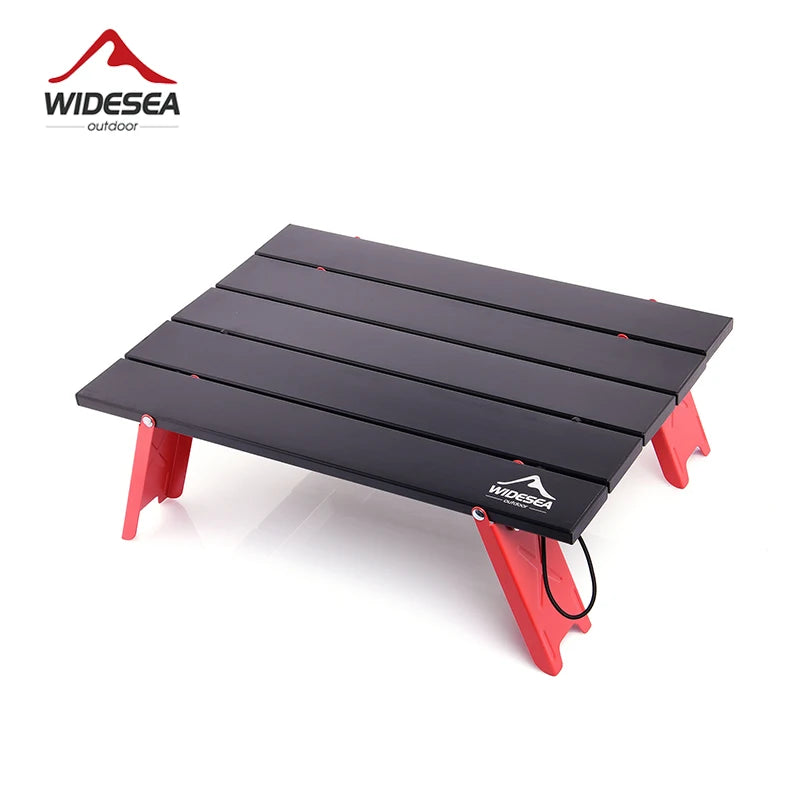 Widesea Camping Mini Portable Foldable Table
Outdoor Picnic Barbecue 
Tableware Ultra Light , bed desk