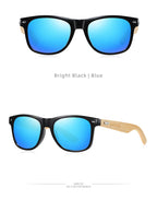 BARCUR Polarized Man Sunglasses Bamboo Sun Glasses for Women Wood UV400 Eyewear Oculos Blue Light Blocking Glasses