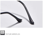 CLLOIO Titanium Alloy Photochromic Reading Glasses Men Progressive Multifocal Glasses Women Anti Blue Light Hyperopia Glasses