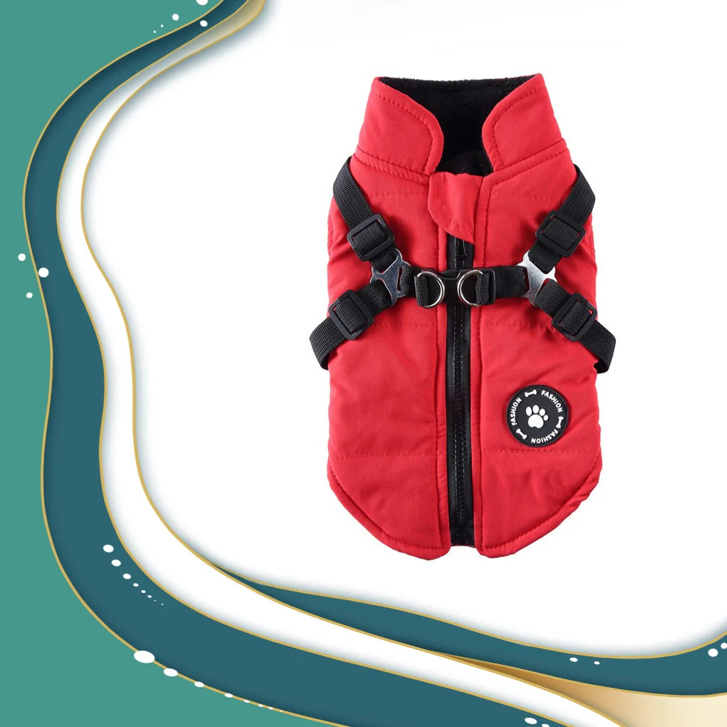 Winter Warm Pet Harness Jacket / Coat 
Costume Waistcoat 
Clothing Polyester,  Back Hook Clothes for Small Green XS