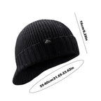 Knit Beanie Winter Beanie Outdoor Warm Hat Comfortable Ear Protection Winter Hat Knit Caps Breathable For Ski Hiking Running