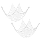 Fishing Net "Decor", 2 Pack 80" x 40" Mediterranean Style
Photographing "Decoration"  Natural Party Accessory for Home