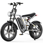 Airwest X5 Adult Electric Bike, 
750W Peak Power, 48V 13Ah Battery, 
20“*4 Fat Tire Ebike, 28MPH, UL 2849, 1 Year Warranty
