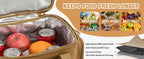 Lunch Box Expandable 18L 
Insulated Cooler Bag
 Leak Proof for Work, Camping,Picnics MOLLE Weave Strap