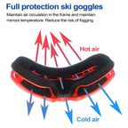 Kids Ski Goggles With UV Protection Anti-Fog Soft Snow Goggles Winter Snowboard Children Skiing Glasses For New Year