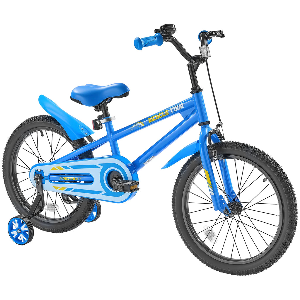 SucceBuy 14/16/18in Kids Bike BMX Style Children 
Bicycle with Training Wheels Toddler Bike for Boys & Girls Learning to Ride