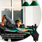 Open Finger Billiard Pool Gloves Breathable Snooker Glove Non Slip Left Hand 3 Finger Glove Training Shooters Gloves Accessories