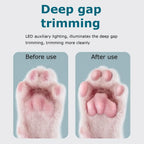 Portable Dog Paw Trimmer with Led Light Rechargeable Cordless Nail Grinder 
Shaver for Cats dogs Other Pets Nail Grooming Tools