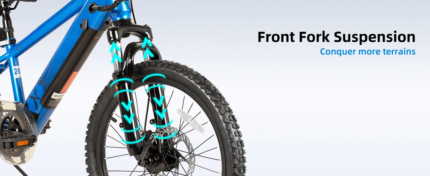 JOYSTAR Electric Bike for Kids Teens Ages 7+ 
with 250W Motor, 15 Miles 15MPH 
Mountain