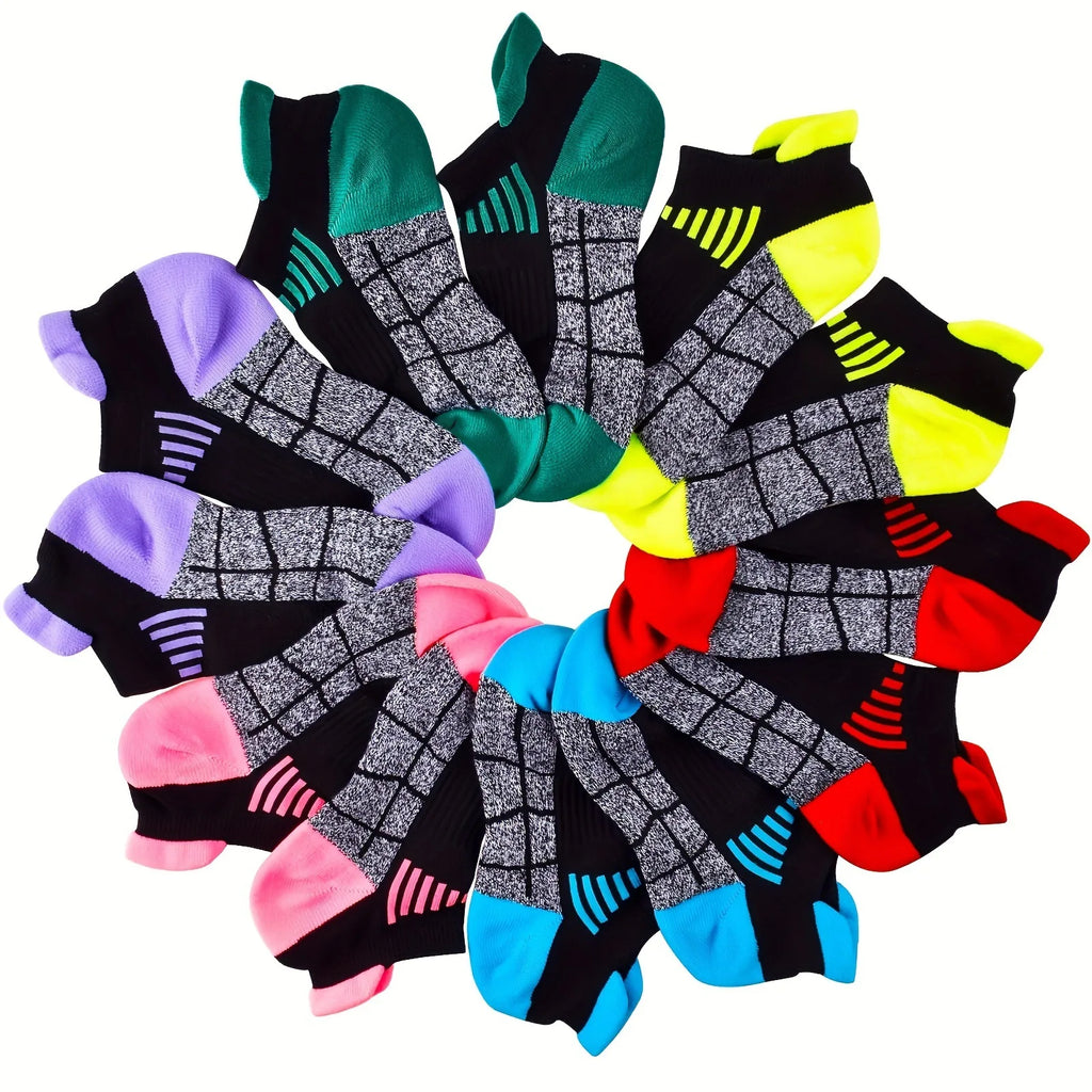 6 Pairs of Women's Sports Compression Socks -
Low-top-- Breathable-- Moisture-wicking, 
Suitable for Running and Outdoor Sports