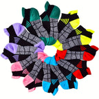 6 Pairs of Women's Sports Compression Socks -
Low-top-- Breathable-- Moisture-wicking, 
Suitable for Running and Outdoor Sports