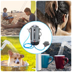 3 Gallon Pressure  push pump Style Camping Shower 
Portable , Picnic , Shower with Air Pump
