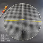 Stainless Steel 304 Food Grade 8-75CM 
Round BBQ Barbecue Grill Wire Grid Mesh Net
