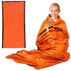 Compact & Lightweight Emergency Thermal Sleeping Bag -
Waterproof, Mylar - Enhanced for Outdoor Camping, EDC & First Aid Rescue