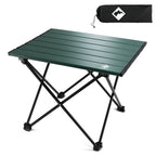 VILLEY Portable Camping Side Table,
Ultralight Aluminum Folding with Carry Bag
 for Outdoor Cooking, Picnic, Camp