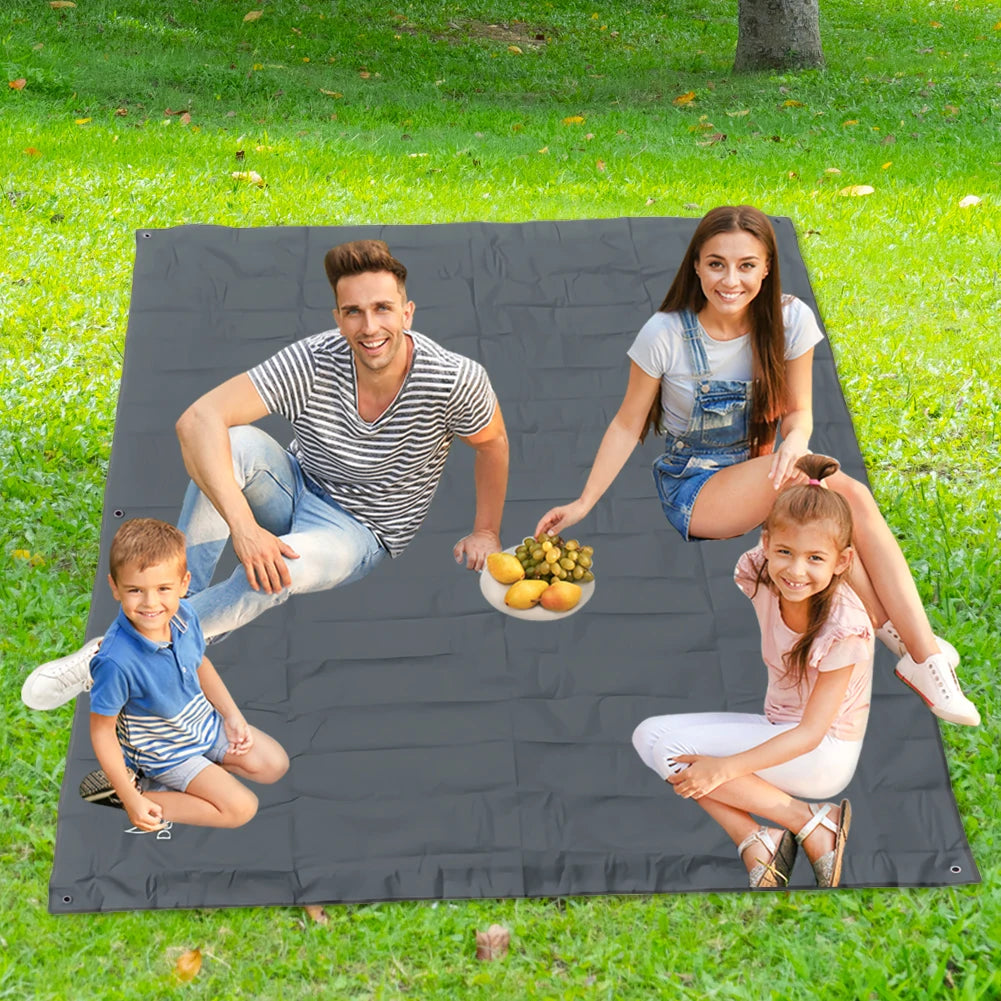 Picnic Mat Waterproof Ultralight Pocket Tent Footprints Beach Tarp Foldable Picnic Blanket Beach Mat for Travel Climbing