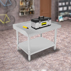 36*24*35 cm Commercial Work Table Work with Backsplash Prep for Kitchen Restaurant ,Garage ,Laundry