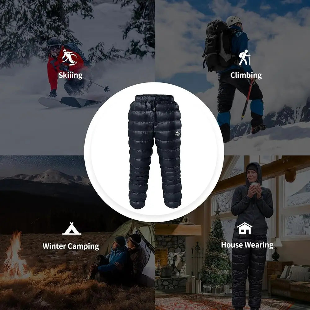 Naturehike Down Pants,
Men's Women's Puffy ,Winter Warm ,  Outdoor Ski , Snow ,Camping H,iking Pants