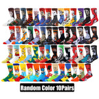 10Pairs 
Unisex Cartoon Anime Socks
Christmas , Halloween Skull,  Hip Hop,  Street Fashion  Novelty Funny ,Casual Crew.