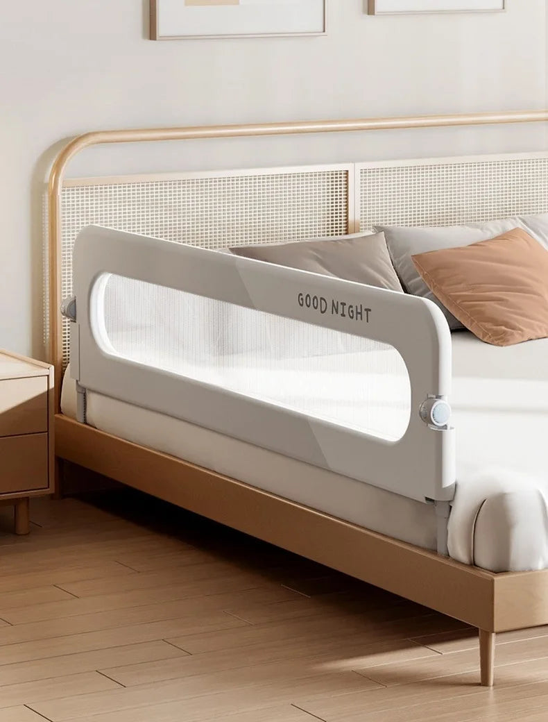 Baby Bed Guardrail Safety Barrier
Sleeping.   Prevent Falling for Babies Crib Toddler Side Protective