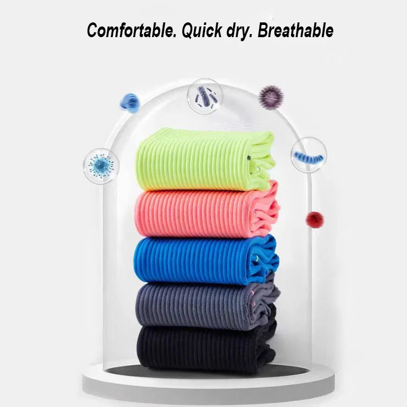 5 Pairs Professional sports socks 
Quick-drying ,
Fit sweat-absorbing training ,running and Ride