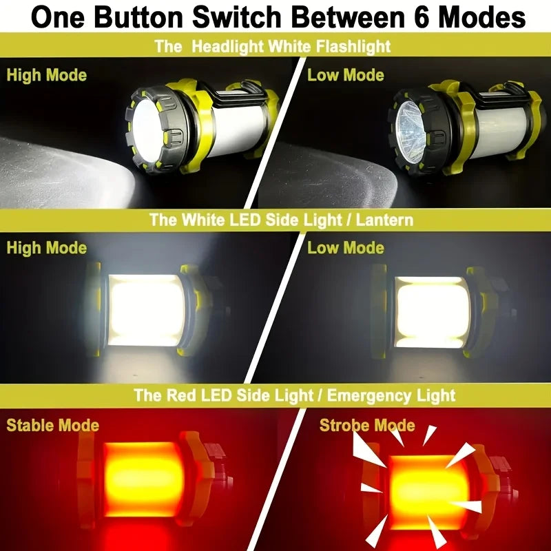 Rechargeable LED Camping Light 1000LM Lantern, Flashlight,   6 Modes 4000mAh 
Power Bank for Power Outage Hurricane Outdoor Hiking