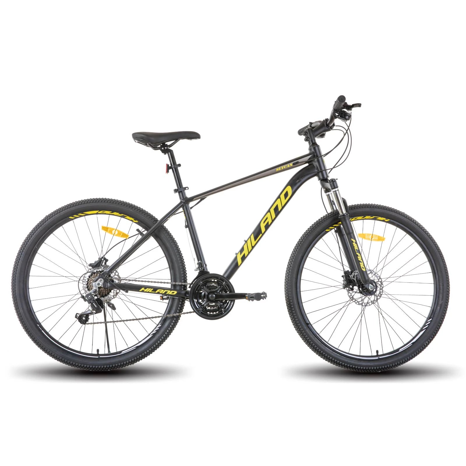 Hiland Aluminum Mountain Bike 21 Speeds,
Hydraulic Disc-Brakes, Lock-Out Suspension Fork, 
27.5 inch Wheel, Bike for Men Mens
