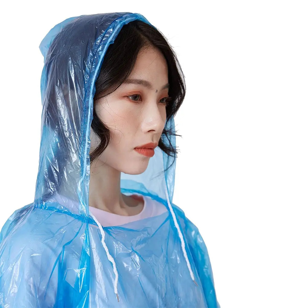 Disposable Raincoat Adult Emergency Waterproof , 
Hiking , Camping Hood Clothes Covers  Poncho Pants