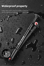 WEST BIKING 400PSI Bicycle Air Pump
 High Pressure MTB Front, Rear Suspension Pressure Gauge Schrader Valve