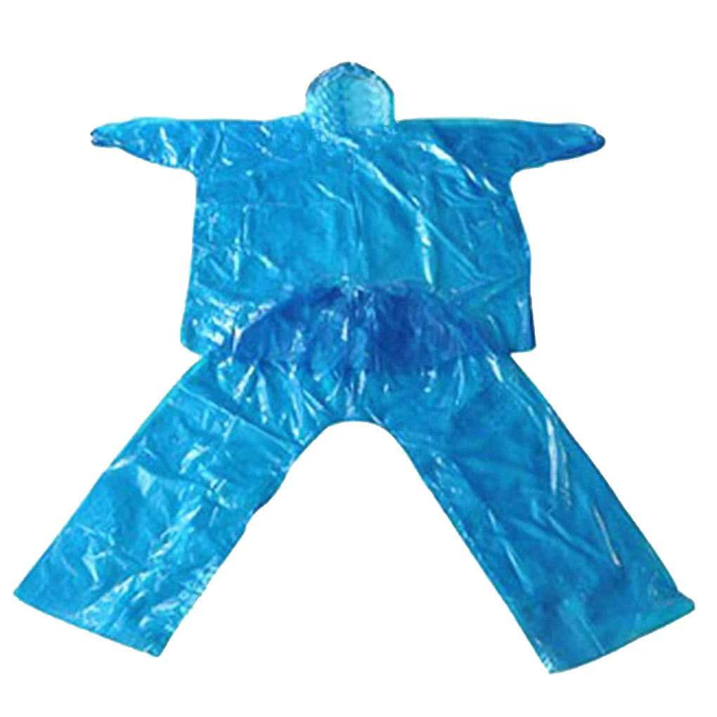 Disposable Raincoat Adult Emergency Waterproof , 
Hiking , Camping Hood Clothes Covers  Poncho Pants