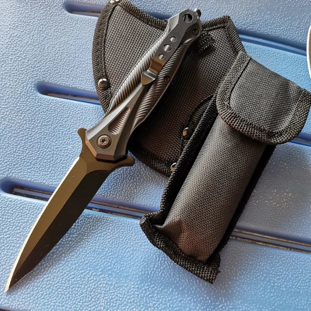 Stainless Steel Axe & Folding Knife Combo Set: 
High-Performance for Outdoor Adventures, Camping & Hiking
