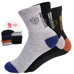 5/10 pairs Breathable Men's Basketball Crew Socks
 for Spring and Fall
 Sweat Absorption Deodorant Sports Stockings