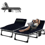 Camping Cot for Adults Heavy Duty 
Adjustable Bed for Sleeping 
 DoubleLayer 1200D with Mattress Carrying Bag for Home
