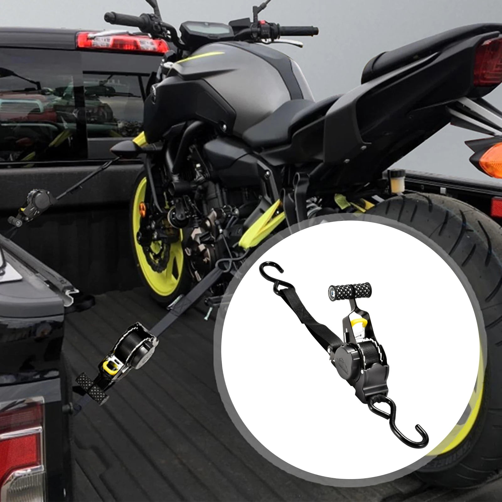 Tie-down Binding Strap , Cargo Tensioner ,
Motorcycle Straps Tightened For Large Cargo Transportation