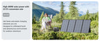 MHPOWOS 400W Portable Solar Panel, 
Lightweight Foldable Solar Panels with an Adjustable Kickstand, 
IP67 Waterproof Solar Charger