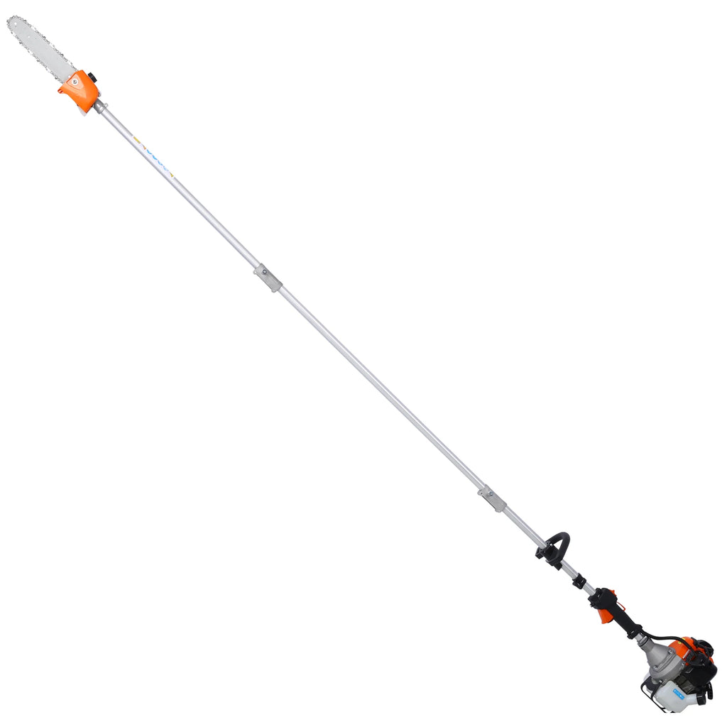 10 in 1 Multi-Functional Trimming Tool, 
52CC 2-Cycle Garden Tool System with Gas Pole Saw,
Hedge Trimmer, Grass Trimmer