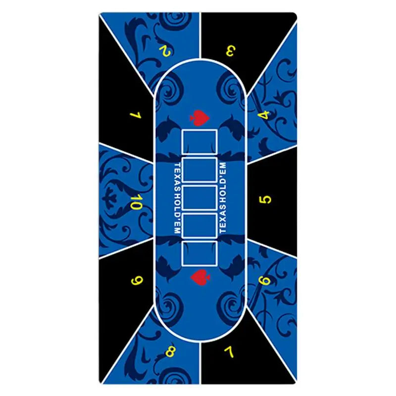 Poker Table Mat Rubber Game Mat Poker Layout Tablecloth Tabletop Holdem Mat For Home Entertainment Board Game Rooms Friend