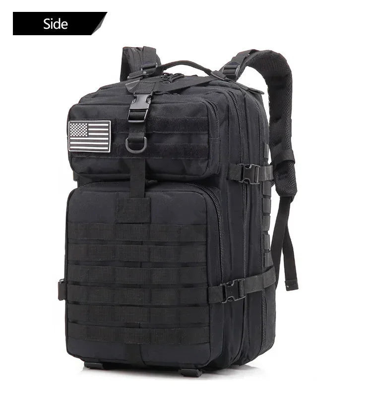45L Man Tactical Backpacks Traveling  Outdoor 3P School Pack EDC Molle Pack