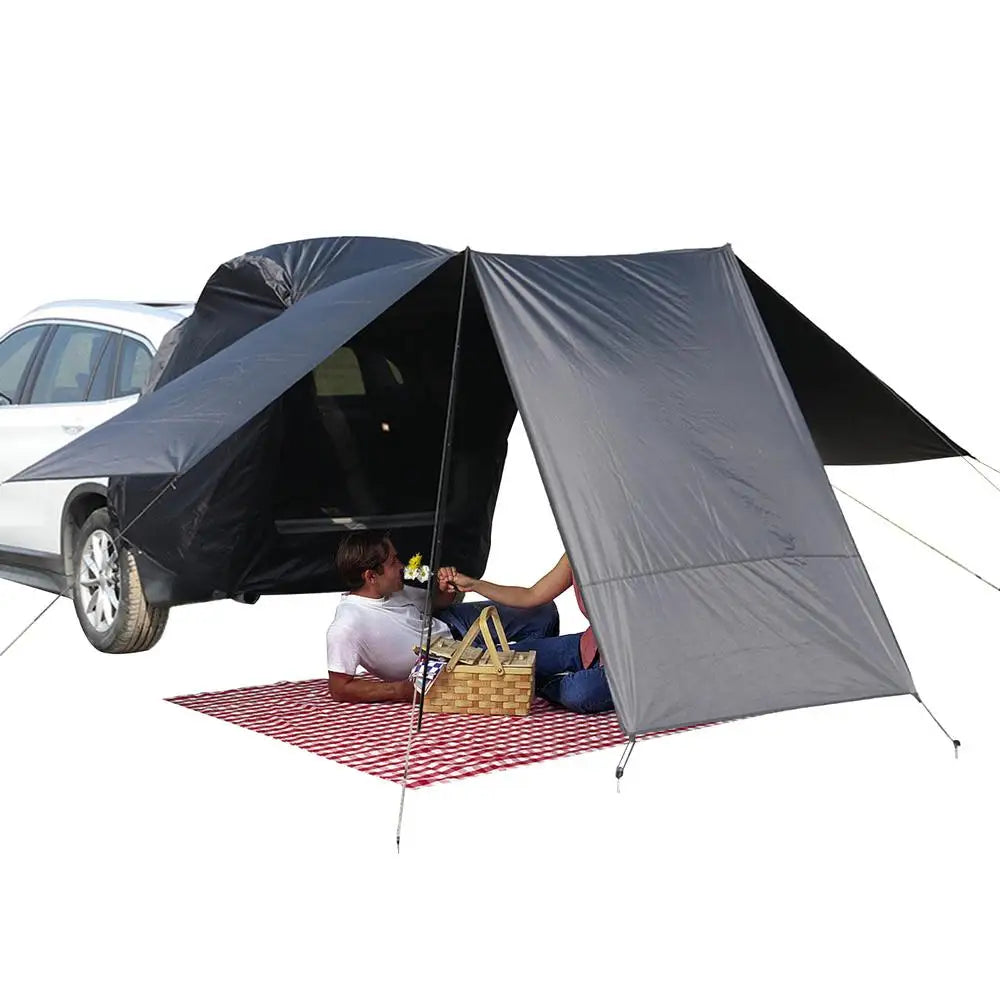 Portable Camping SUV Trunk Tent Car 
Rear Door Tent SUV 3 Sided
 Extended Shade Outside Shelter For  Camping