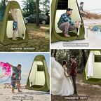 Pop Up Shower Tent, Portable Privacy 
Camping Changing Shelter with Rain Cover & Windows, UPF 50+ Waterproof