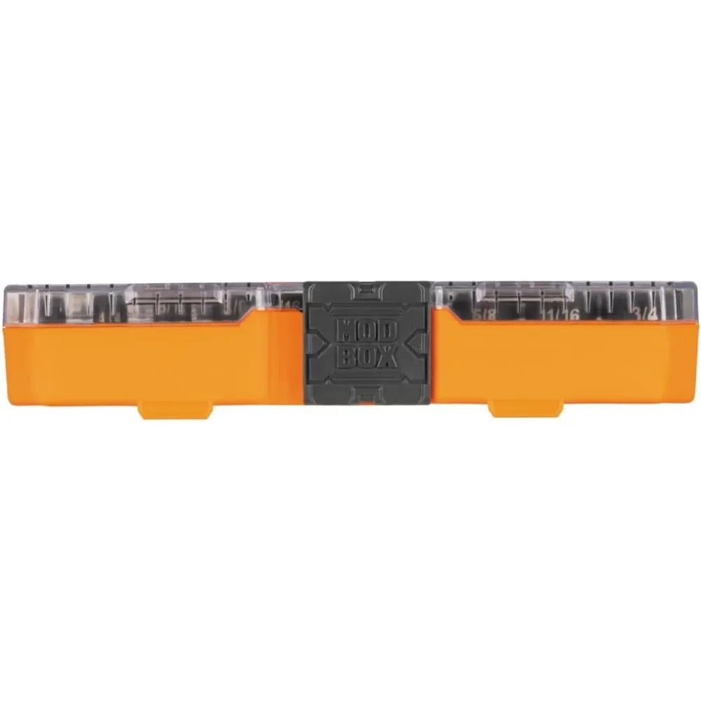 Klein Tools 65400KNECT KNECT Essential Pass Through Impact Socket Set, SAE and Metric, 90-Toot 3/8-Inch Drive, 28-Piece