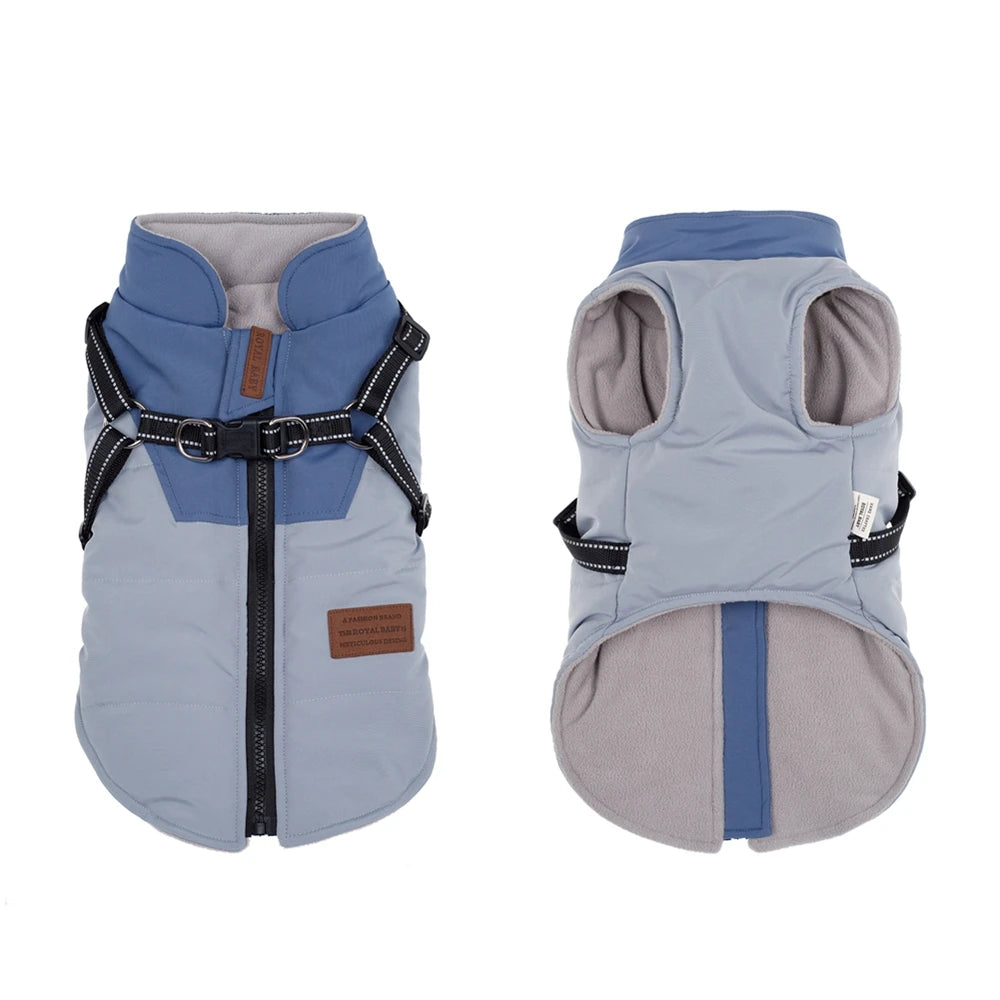 Pet Dog Jacket With Harness 
Winter Dog Clothes For Small Large Dogs 
Warm Waterproof  Coat Chihuahua