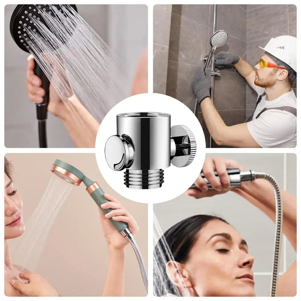 Shut-off Valve , Quick Leakproof Regulator,  Pressure Restrictor
Water Control Shower Head