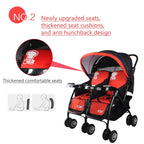 Twins baby stroller,Lightweight ,travel friendly ,
ultra comfort and folding，gift for mom
